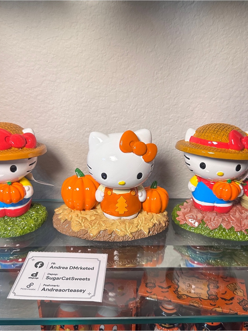 Hello Kitty Fall Figurines NWT